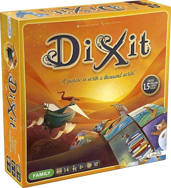 a box of a board game called dixit 