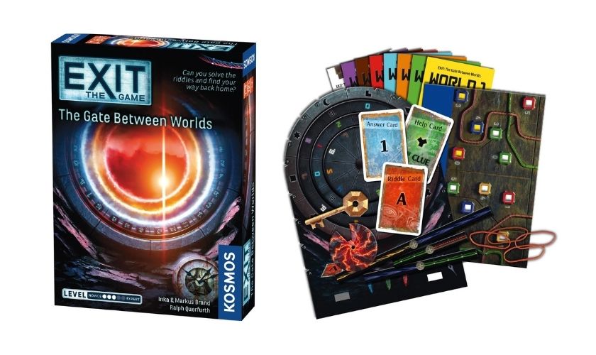 the box and components of the exit: the game series The Gate between the worlds edition