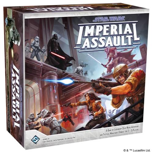 3d box of Star Wars: Imperial Assault, one of the best Star-Wars themed board games