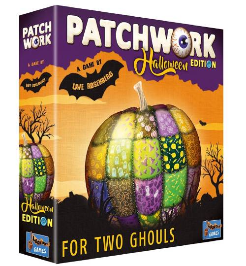 3d box of Patchwork Halloween Edition ,one of the best halloween-themed board games