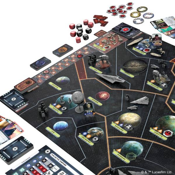 board of Star Wars: Rebellion, one of the best Star-Wars themed board games