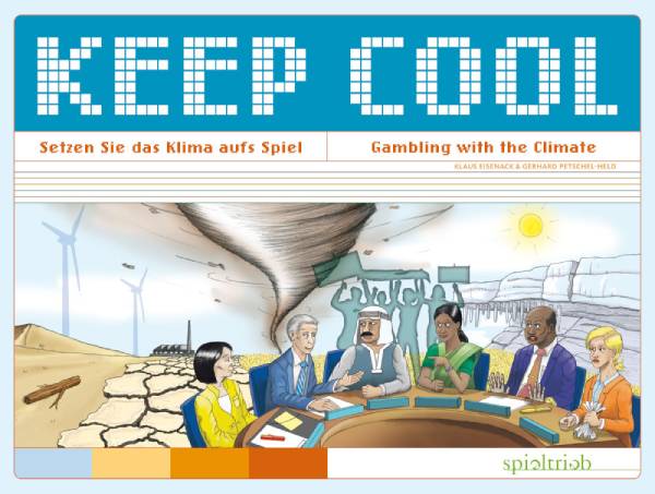 box of keep cool, one of the board games about climate change