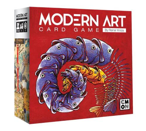 box of moder art card game, board games about art