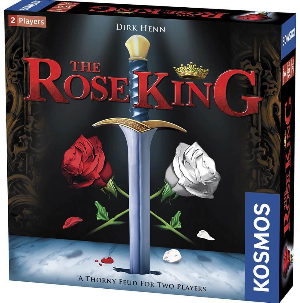 box of the Rose king, a strategy board game for 2 players