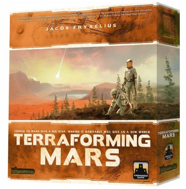 box of terraforming Mars, space exploration board games