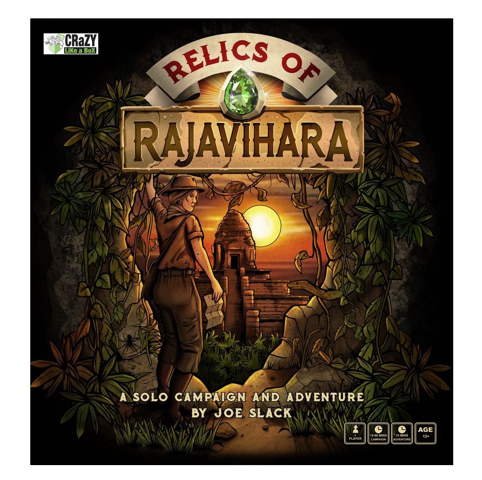Relics of Rajavihara cover one of the Best Solo Board games for Beginners